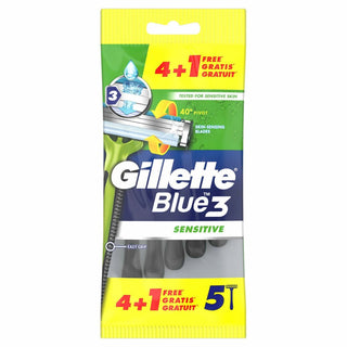 Lames de rasoir Gillette Blue Sensitive 5 Unités
